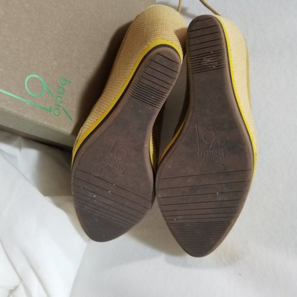 Bacio 61 Grotto Canary Wedge Platform Heels SZ 6.5 - Picture 7 of 15